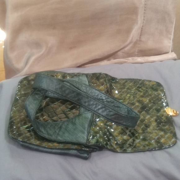 NWT leather (python?) bag - Picture 8 of 16